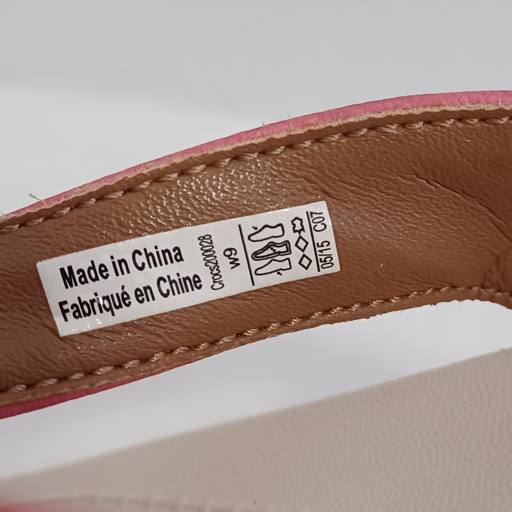 Crocs thong flip-flop sandals coral/cream size 9w Women’s - Picture 9 of 9